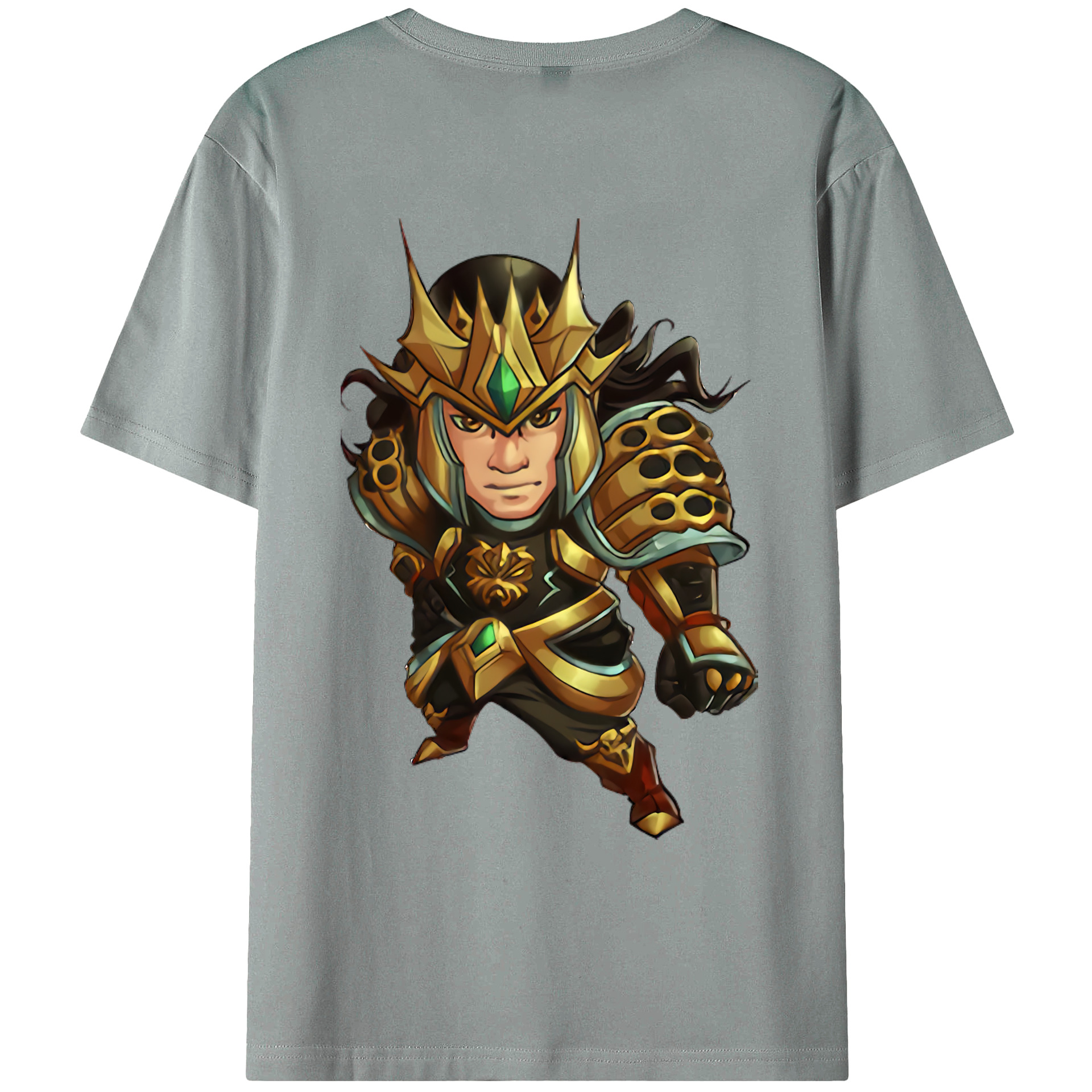 （画像用） リーグ・オブ・レジェンド League of Legends LOL 綿100％ メンズ半袖Tシャツ（バックプリント） 通気性